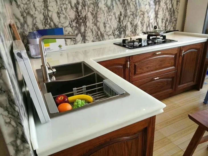 White Nano Crystallized Glass countertop
