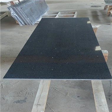 Πλάκα πάγκου από πέτρα Crystal Black Quartzs Τιμή Πώληση